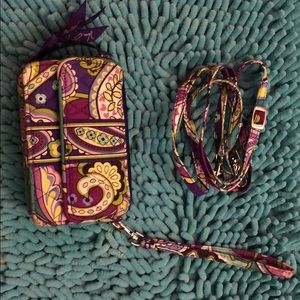 Vera Bradley Wristlet Heather Pattern